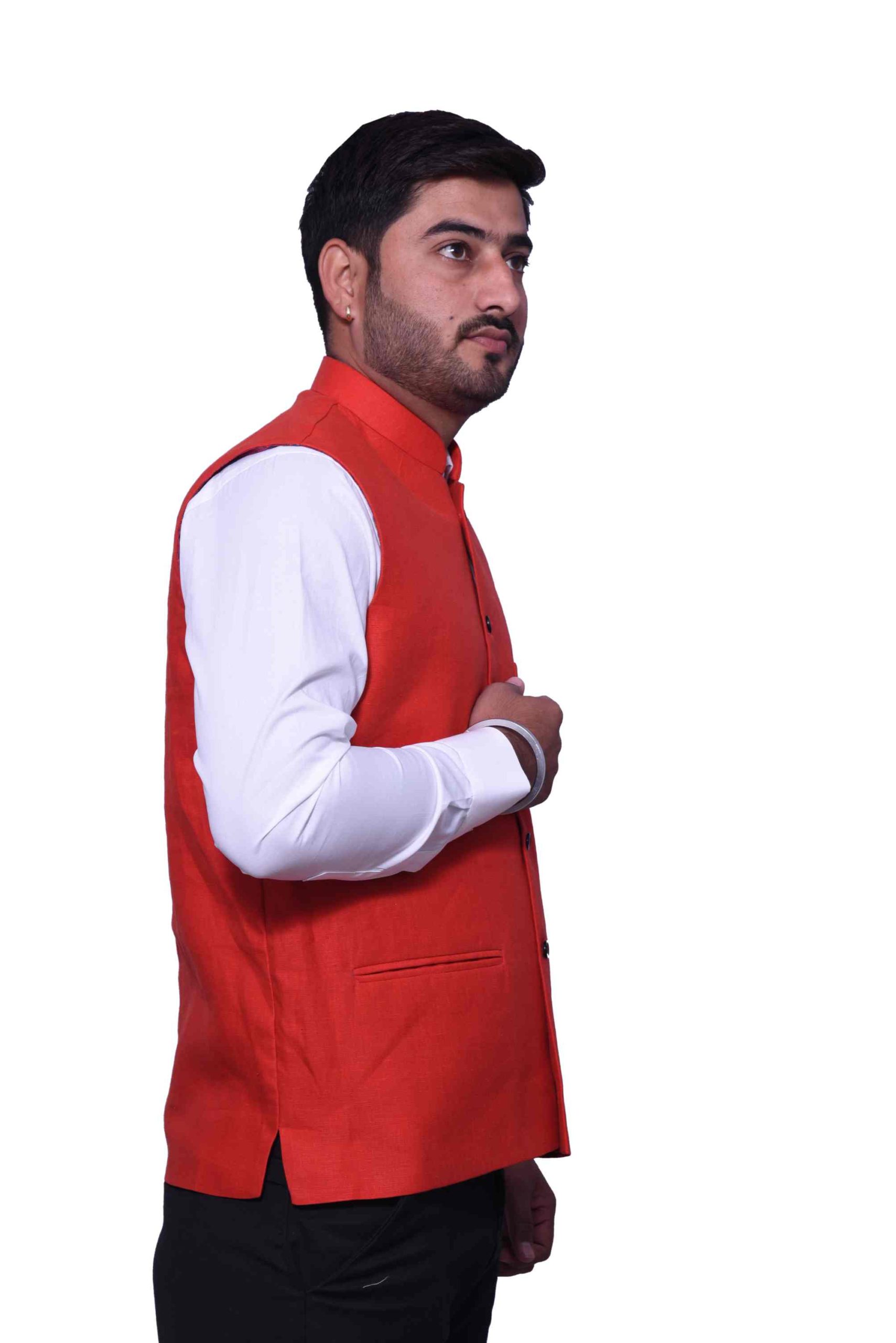 Buy Kokal Beige Men's Jute Waistcoat | Modi Jacket | Nehru Jacket for Men  Stylish Bandhgala Sleeveless Regular Fit for Festive, Casual, or Occasional  (Size-S) at Amazon.in